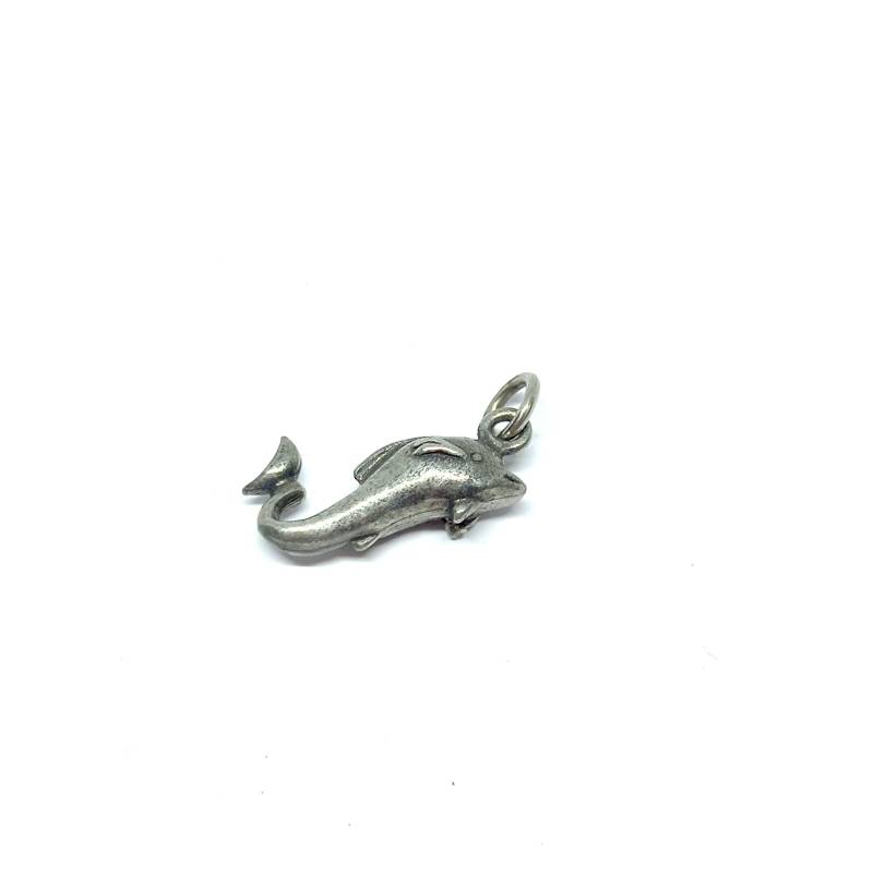 Delfin Charm Silber Fisch Anhänger Für Kette Zinn 1970Er 80Er Jahre Für Armband Delfin Charm Silber Fisch Anhänger Für Kette Zinn 1970Er 80Er Jahre Für Armband von BlueMoonTrinketShop