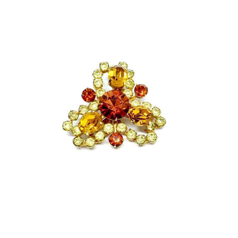 Funkelnde Brosche Bernstein Strass Topas 1950Er Jahre Schmuck Vintage Regency Orange Rot Citrin Gelb Geometrisch Funkelnde Brosche Bernstein Strass Topas 1950Er Jahre Schmuck Vintage Regency Orange Rot Citrin Gelb Geometrisch von BlueMoonTrinketShop