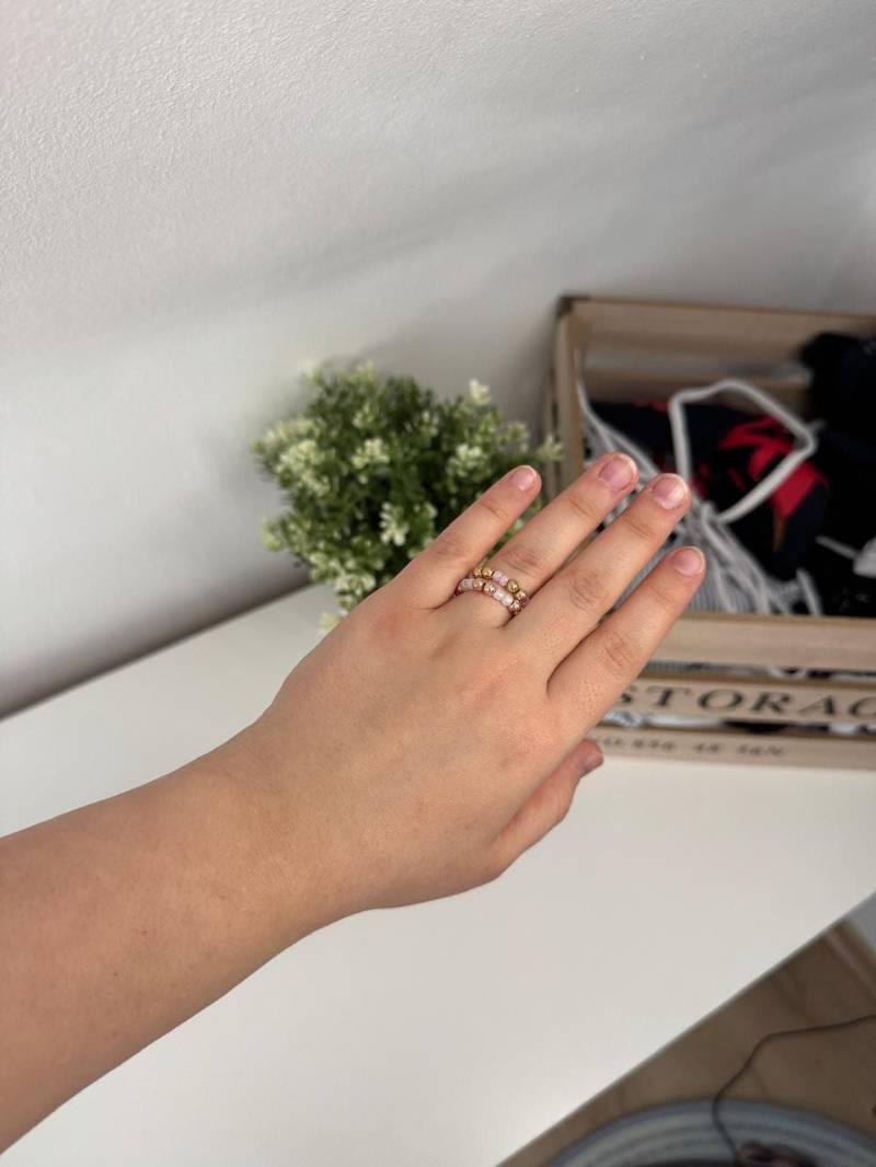 Boho Sommer Ring, Handmade, Ozean Style, Personalisierbar Mit Initialen, Minimalistisch, Elegant, Individuell Gestaltbar von BlueOceanJewellry