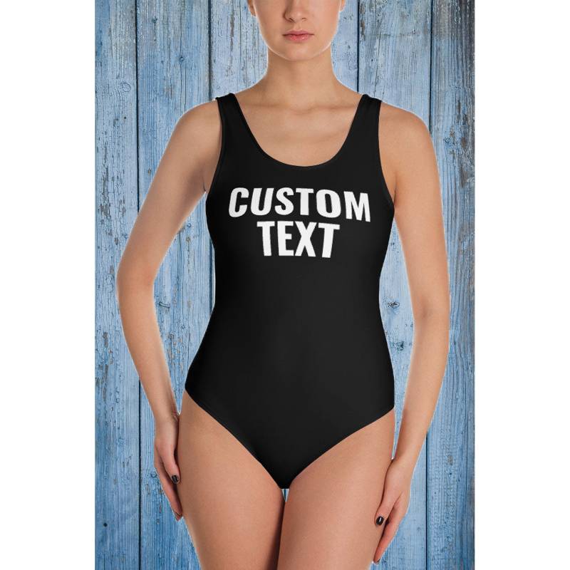Benutzerdefinierte Badeanzug. Ein Stück Text Personalisierte Bademode. Plus Größe Bademode, Badeanzug Benutzerdefinierte Badeanzug. Ein Stück Text Personalisierte Bademode. Plus Größe Bademode, Badeanzug von BlueRabbitStore
