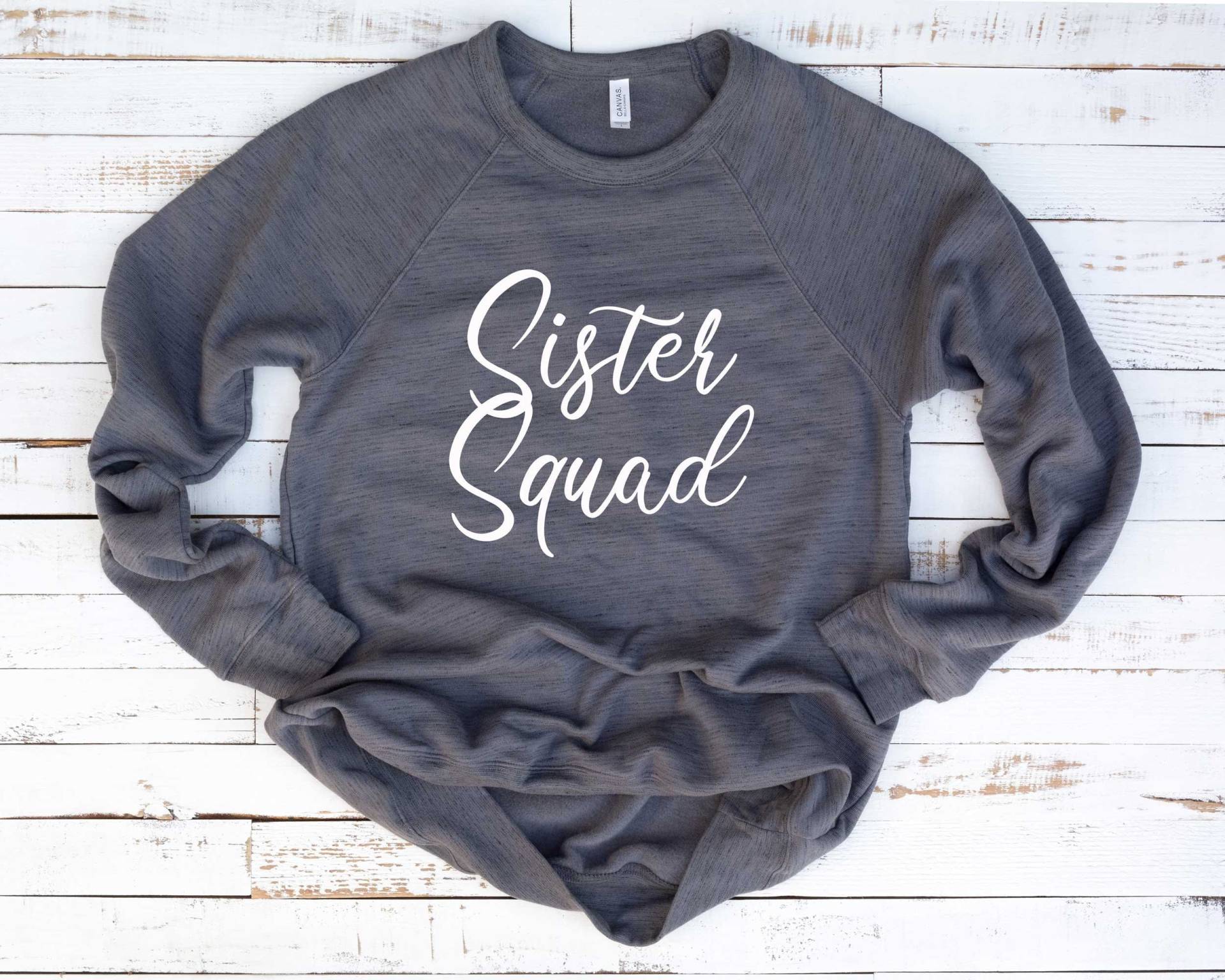 Schwester Shirt. Sister Squad Shirt Für Schwestern. Super Weiches & Bequemes Unisex Langarm Sweatshirt. Familienshirt. Familien Urlaub von BlueSandTextiles