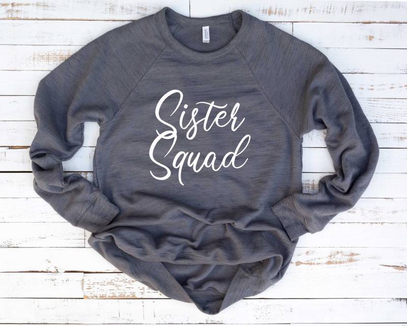 Schwester Shirt. Sister Squad Shirt Für Schwestern. Super Weiches & Bequemes Unisex Langarm Sweatshirt. Familienshirt. Familien Urlaub von BlueSandTextiles