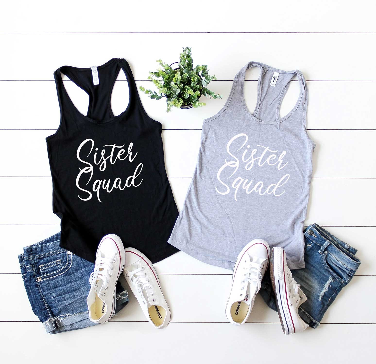 Schwester Squad Shirt. Kader Tank Top. Shirt Für Frauen. Weiches & Bequemes Racerback Tank-Top. Squad-Shirt. Shirts Schwestern von BlueSandTextiles