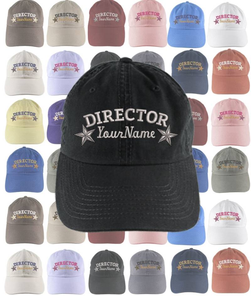 Personalisierte Dirigent Stars Stickerei Auswahl Von 16 Farben Einstellbare, Unstrukturierte Baseballkappe Dad Hat + Option Zurück Gestickt Personalisierte Dirigent Stars Stickerei Auswahl Von 16 Farben Einstellbare, Unstrukturierte Baseballkappe Dad Hat + Option Zurück Gestickt von BlueShoppeStudio