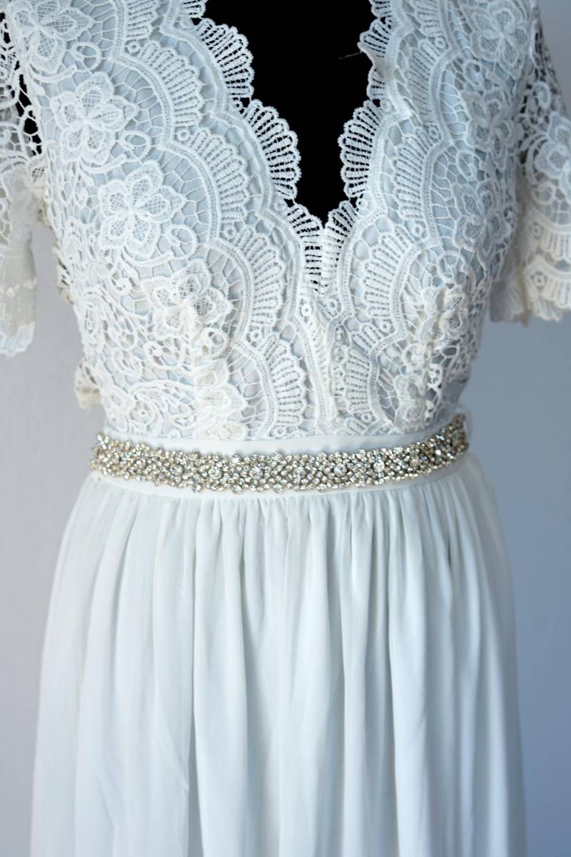 Atemberaubende Kristall Braut Schärpe, Brautkleid Schärpe Gürtel Strass Dünne Brautjungfer Geschenk Hochzeit Kleid von BlueSkyHorizons