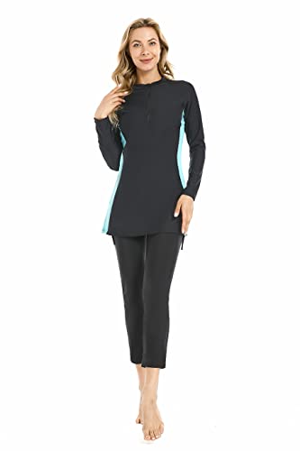 Muslimischer Badeanzug für Frauen muslimische Modest-Badebekleidung islamische Bademode schwimmender Burkini (3XL, Y2) von BlueSnow