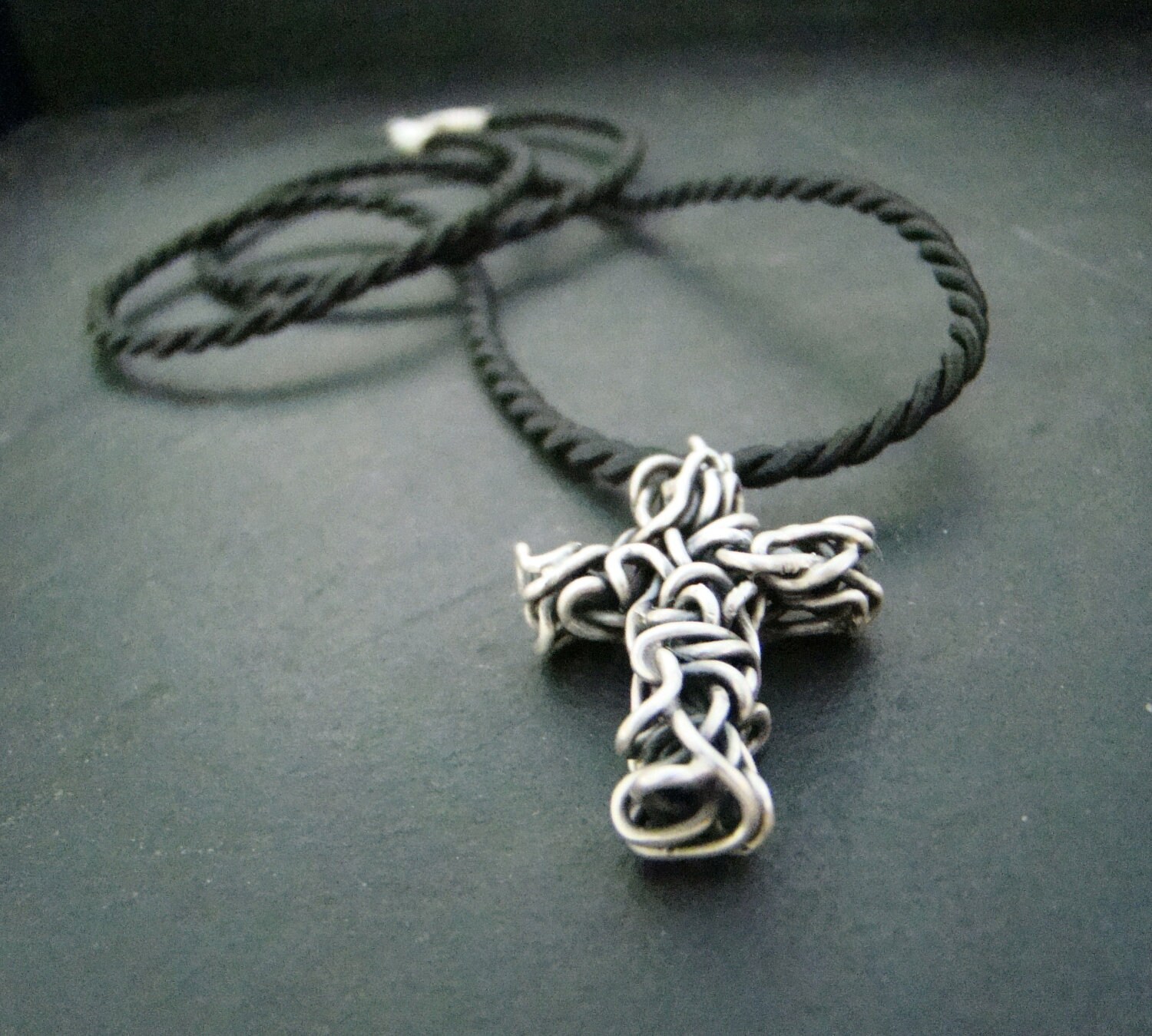 Kreuz Tango - Silber Draht Unisex Kreuz Tango - Silber Draht Unisex von BlueSunflowerStudio