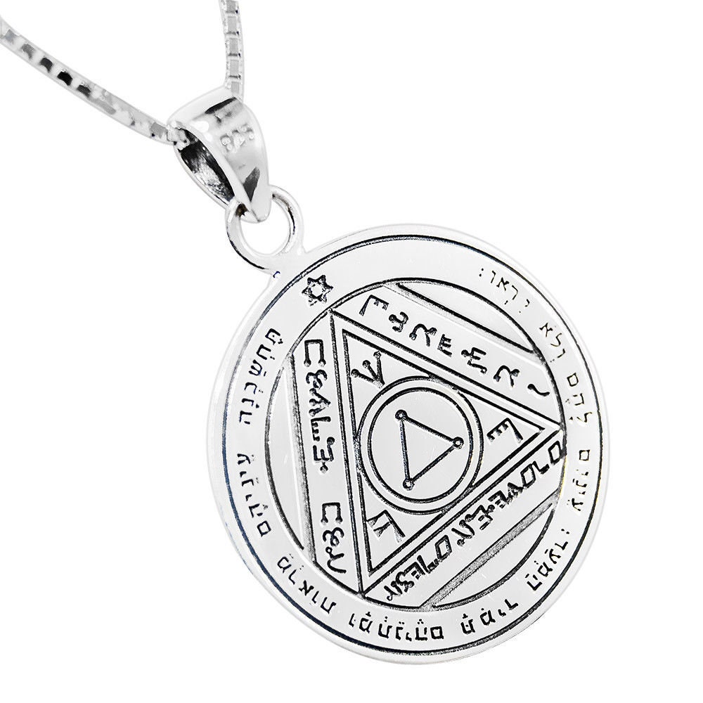 Anhänger Amulett & Kette Das Sechste Siegel Der Sonne Silber 925 König Solomon Anhänger Amulett & Kette Das Sechste Siegel Der Sonne Silber 925 König Solomon von BlueWhiteShop