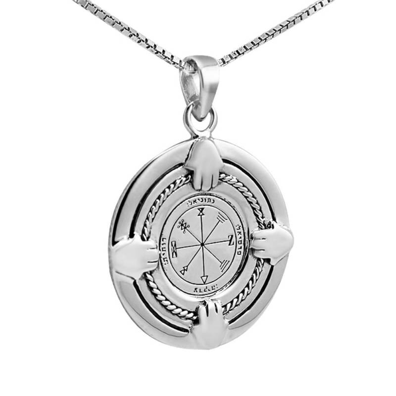 Kabbalah Anhänger Überfluss Siegel Pentagramm König Salomon Amulett Silber 925 Ø 0, 90" Kabbalah Anhänger Überfluss Siegel Pentagramm König Salomon Amulett Silber 925 Ø 0, 90" von BlueWhiteShop