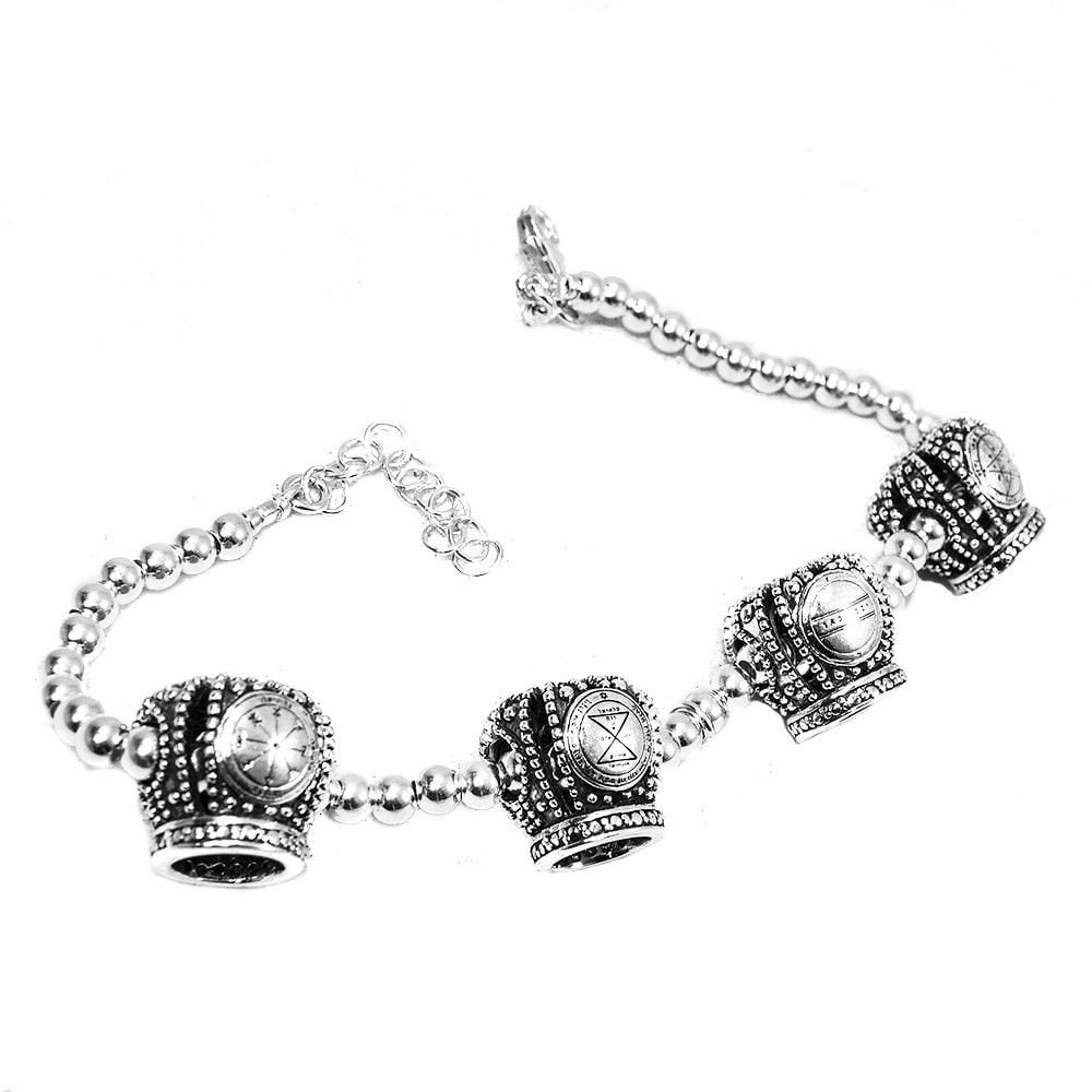 Kabbalah Armband 4 Seehunde Charm König Solomon Armreif Schmuck Geschenk Silber 925 Kabbalah Armband 4 Seehunde Charm König Solomon Armreif Schmuck Geschenk Silber 925 von BlueWhiteShop