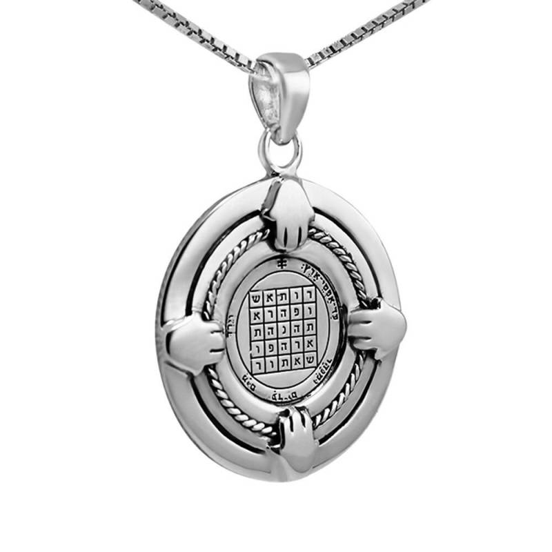 Livelihood Siegel Amulett König Solomon Anhänger Silber 925 Talisman Mit Hamsa Livelihood Siegel Amulett König Solomon Anhänger Silber 925 Talisman Mit Hamsa von BlueWhiteShop