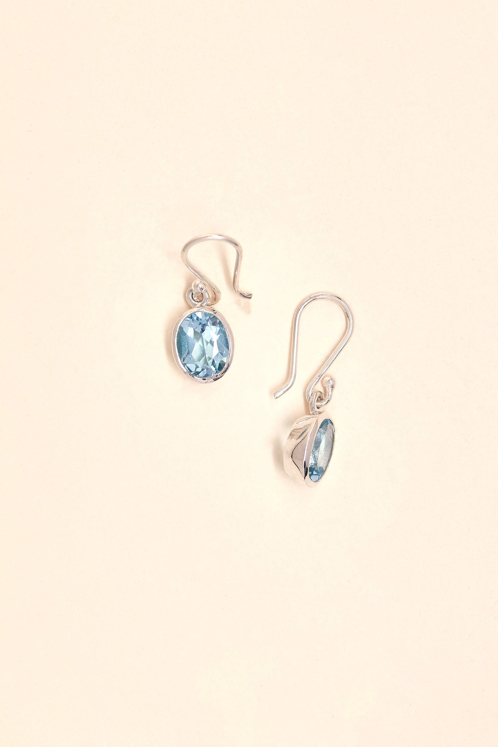 Blautopas Ohrringe | Groß - Handgemachter Edelstein Schmuck Sterling Silber Blautopas Ohrringe | Groß - Handgemachter Edelstein Schmuck Sterling Silber von BlueWindowJewellery