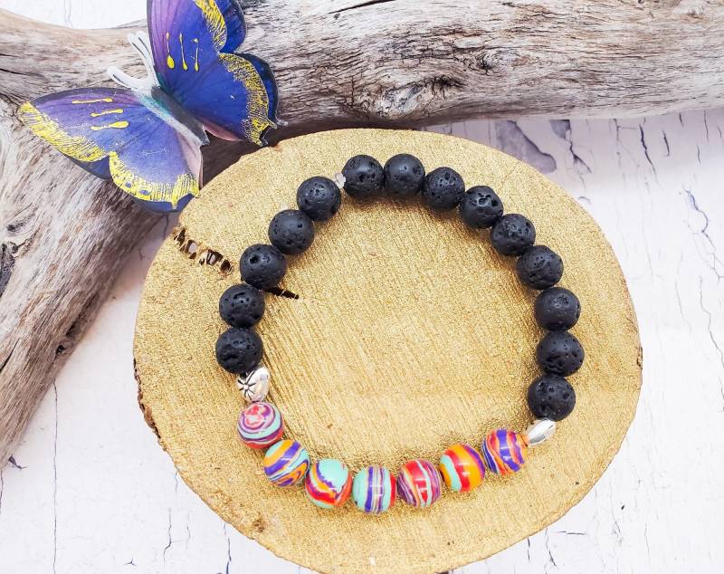 Lgbtq2S Regenbogen Pride Armband ~ Handgemachtes Diffuser Geschenk Beste Freundin Sommer Liebe Ist von BlueWorldTreasures