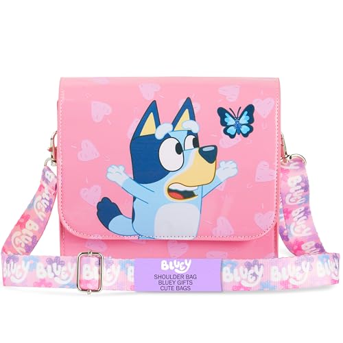 BlueY Kinder Handtasche Mädchen Umhängetasche mit Verstellbarem Gurt und Magnetverschluss Bingo Geschenke für Mädchen (Rosa) von BlueY
