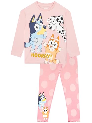 BlueY Kleidung Mädchen | Kinder Pullover Und Leggings Zweiteiler | Kinder Kleidung Für Mädchen | Rosa 128 von BlueY