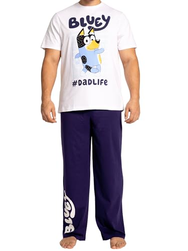 BlueY Schlafanzug | Herrenschlafanzug | Baumwolle Schlafanzug Herren | Pyjama Herren | Blau XXL von BlueY