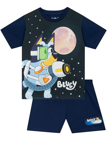 BlueY Schlafanzug Kurz, Bingo Schlafanzuge Sommer Kinder Schlafanzug Jungen, Schlafanzüge Für Jungen Für Den Sommer, Blau 140 BlueY Schlafanzug Kurz, Bingo Schlafanzuge Sommer Kinder Schlafanzug Jungen, Schlafanzüge Für Jungen Für Den Sommer, Blau 140 von BlueY