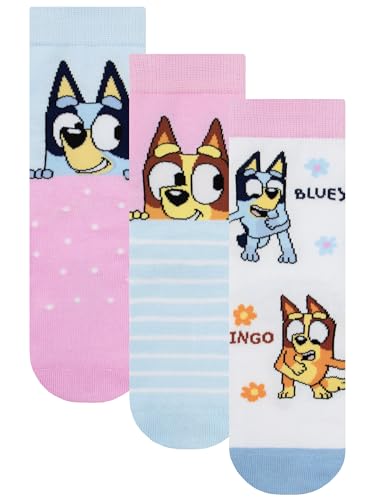 BlueY Socken Mädchen, Bingo Packing mit 3 Kindersocken, Socke im 3er-Pack Socken Kinder, Mehrfarbig 27-30cm von BlueY