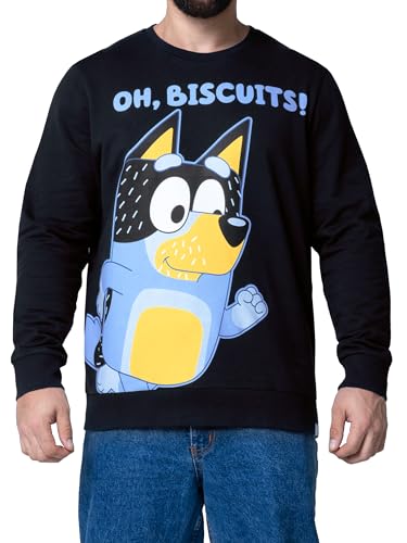 BlueY Sweatshirt, Bandit Herrenpullover, Baumwollpullover Für Männer Mit Langen Ärmeln, Blau XL von BlueY