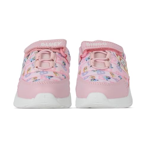 Bluey A2Z Kinder-Turnschuhe und Bingo-Sneaker, offizielles Lizenzprodukt, Rosa, PU, Klettverschluss, leicht, bequeme Passform, Kleinkinder und kleine Kinder, Größen 39 bis 47, rose, 24 EU Bluey A2Z Kinder-Turnschuhe und Bingo-Sneaker, offizielles Lizenzprodukt, Rosa, PU, Klettverschluss, leicht, bequeme Passform, Kleinkinder und kleine Kinder, Größen 39 bis 47, rose, 24 EU von BlueY