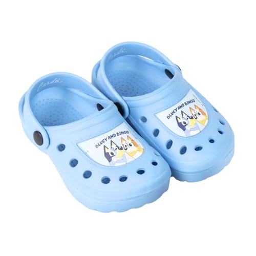 Bluey Clogs für Kinder, Sommersandalen im Bingo Design, Größen EU 24 bis 31 (Blau, EU Schuhgrößensystem, Kleinkind, Herren, Numerisch (von/bis), M, 26, 27) von BlueY