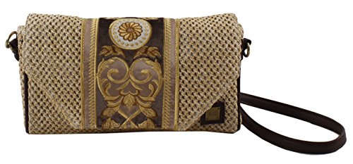 Eferri Damen 0jv1662 Kuriertasche, Beige (Natural) von Eferri