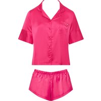 Bluebella Alma luxuriöses kurzes Pyjama Set aus Satin Fuchsia-Rosa von Bluebella - DE