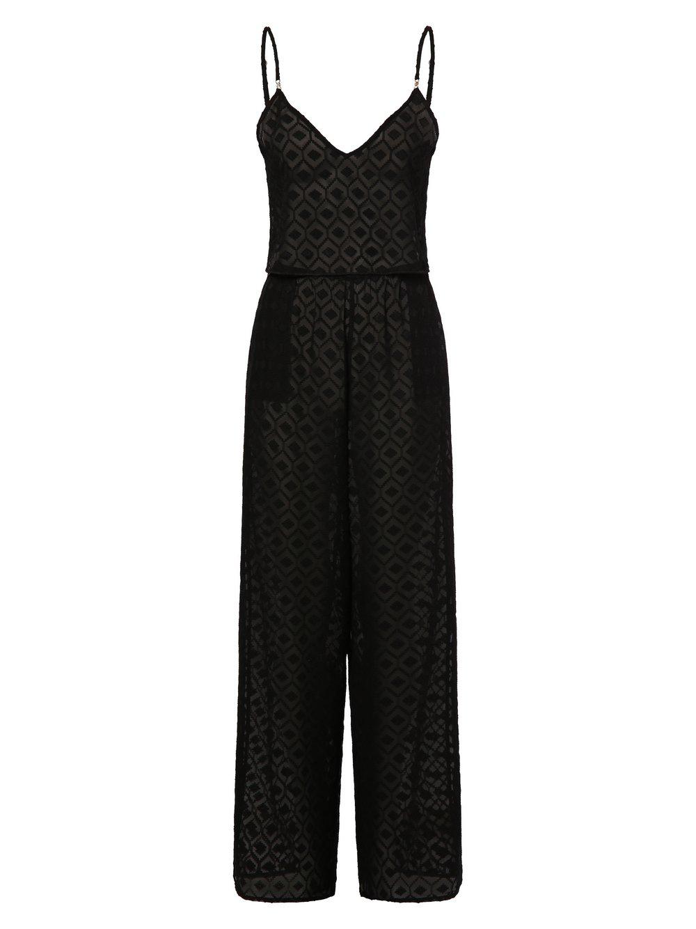 Bluebella Pyjama Damen Chiffon V-Ausschnitt gemustert, schwarz von Bluebella