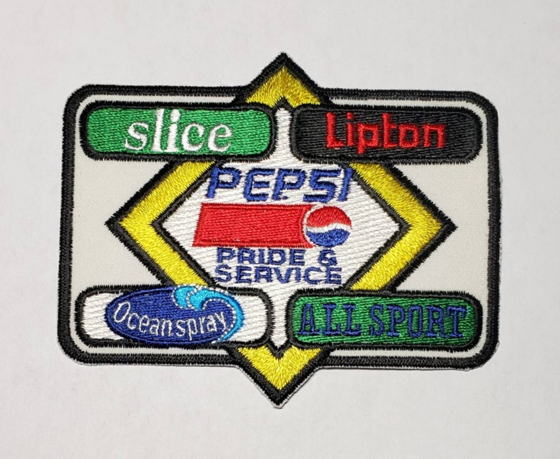 Pepsi Pride & Service Patch, Vintage, 1980Er Jahre, 4, 5 "B X 4" H von BluebonnetPatches