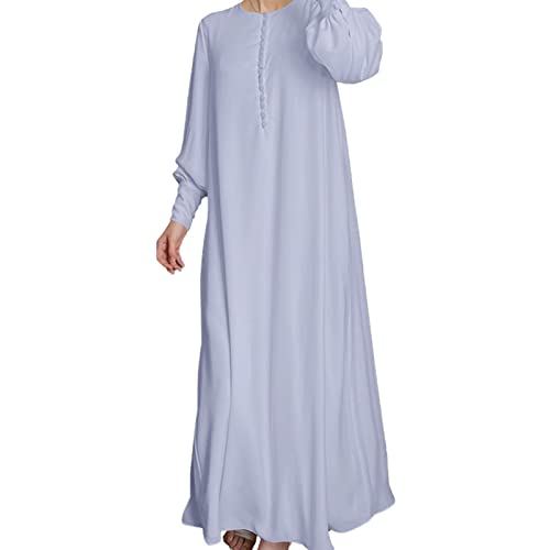 Bluelucon Muslimische Kleider Damen Burka Ganzkörper Damen Gebet Set Islam Frauen Prayer Set Islam Women Islamische Gebetskleidung Frauen Lila M von Bluelucon