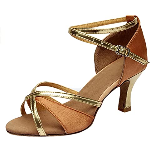 Damen Velours Hoher Absatz Tanzschuhe,weiche Bequeme Glitter Tanzschuhe Latino-Schuhe Peep-Toe Professionelle Ballsaal Party Performance Tanzschuhe 5cm hohem Absatz Braun,37 Damen Velours Hoher Absatz Tanzschuhe,weiche Bequeme Glitter Tanzschuhe Latino-Schuhe Peep-Toe Professionelle Ballsaal Party Performance Tanzschuhe 5cm hohem Absatz Braun,37 von Bluelucon