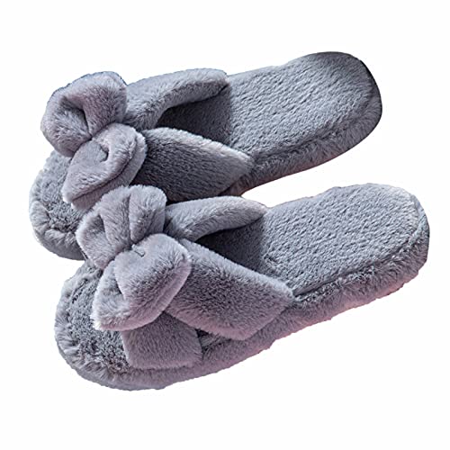 Bluelucon Hausschuhe Winter Damen Flauschige Hausschuhe Damen Plüschpantoffeln Für Frauen Wärmepantoffeln Damenhausscuhuhe Pantoffeln Flauschig von Bluelucon