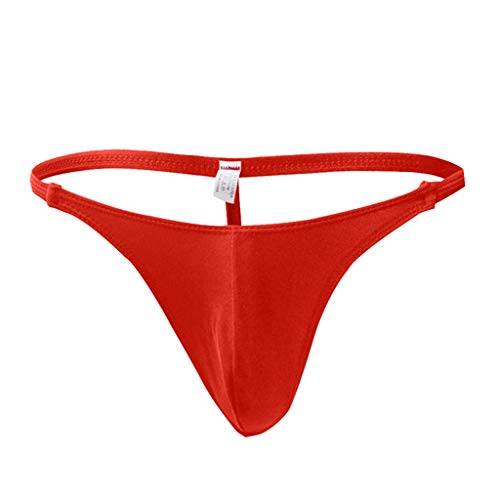 Herren String Tanga Sexy Dessous Erotisch Sexy Slips Erotisch Erotikunterwäsche Unterhosen Männer Baumwolle Dessous Ouvert Sexy Rot Einheitsgröße von Bluelucon