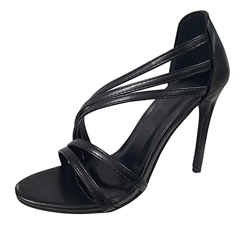 Bluelucon Pantoletten Damen Plateau Elegante Pantoletten Mit Absatz Stöckelschuhe Für Damen Pumps Schicke Sandalen Mit Kleinem Absatz Peeptoes Damen Keilabsatz Elegant von Bluelucon