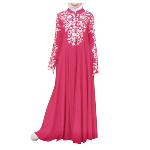 Prayer Dress Muslim Women Hijab Set Burka Long Sleeve Islamic Prayer Dress Türkisch Muslimische Lang Kleider Set Islamische Gebetskleidung Frauen Hot Rosa S von Bluelucon