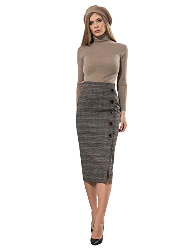 Bluemary Bleistiftrock mit Knöpfe (M) von Bluemary