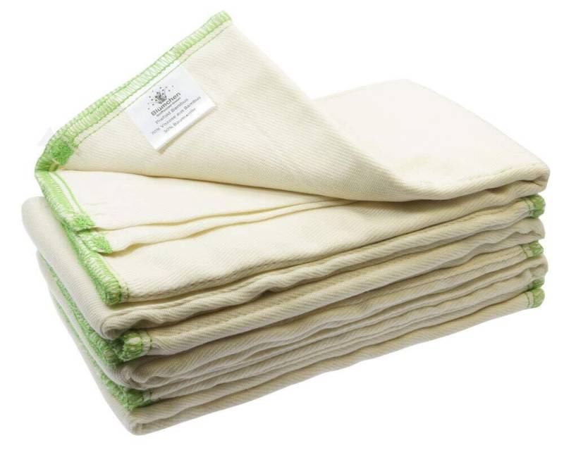 Blümchen Stoffwindeln Blümchen Stoffwindel Prefold 6 Stück BioBaumwolle Größe S (1-St) von Blümchen