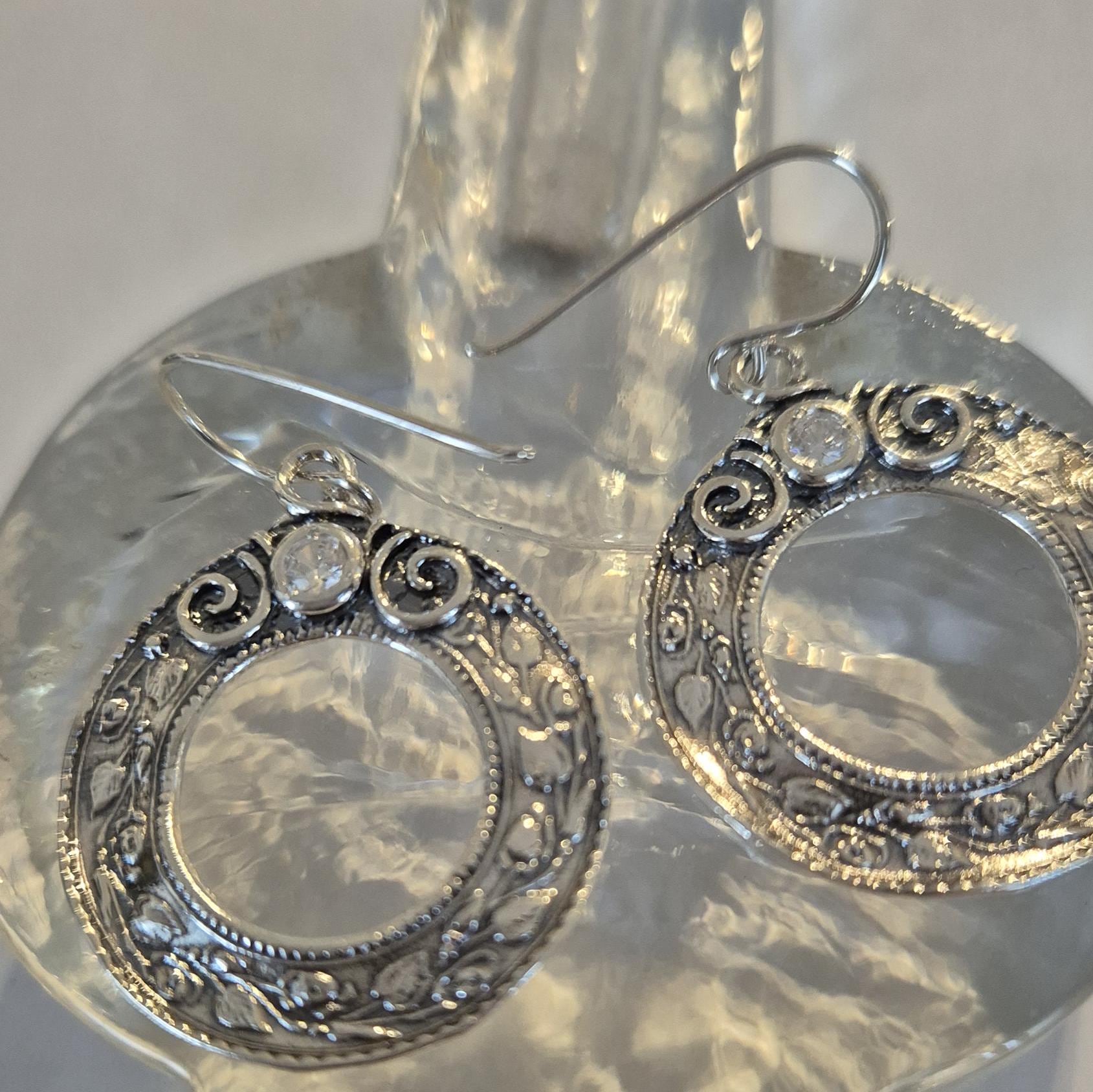 sterling Silber Ohrringe, Schmuck, Ethno Baumelnde Ohrringe Für Frauen, Bluenoemi Perlen von Bluenoemi