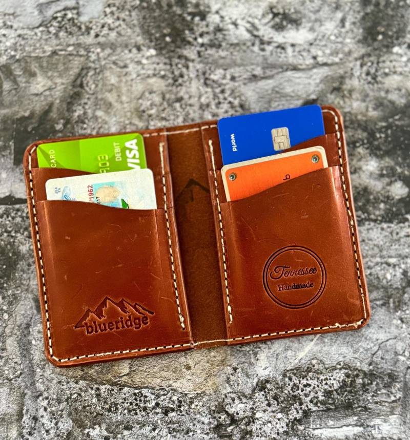 Personalisierte Leder Geldbörsen Für Herren Hohe Geldbörse Bifold Minimalist Slim Design Groomsmen Geschenk Geschenke von Blueridgeleather