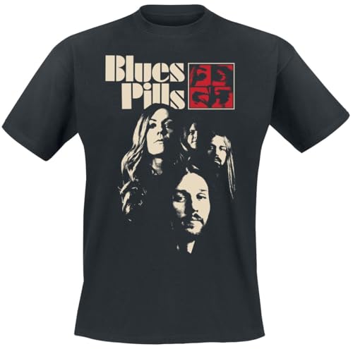 Blues Pills Band Portrait Männer T-Shirt schwarz M 100% Baumwolle Band-Merch, Bands Blues Pills Band Portrait Männer T-Shirt schwarz M 100% Baumwolle Band-Merch, Bands von Blues Pills
