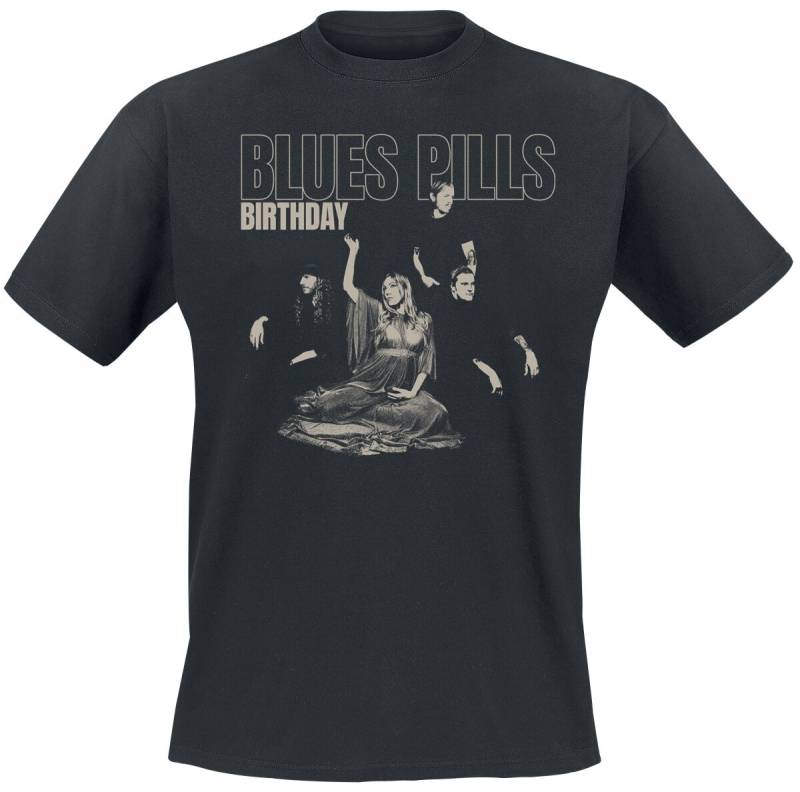 Blues Pills Birthday Outline T-Shirt schwarz in XL von Blues Pills