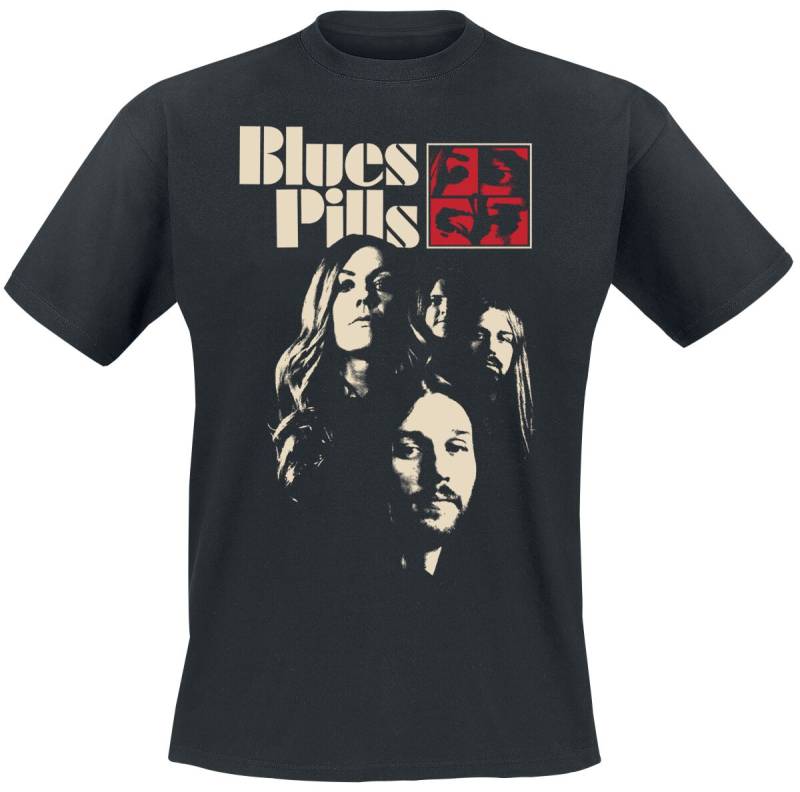 Blues Pills T-Shirt - Band Portrait - M - für Männer - Größe M - schwarz  - Lizenziertes Merchandise! Blues Pills T-Shirt - Band Portrait - M - für Männer - Größe M - schwarz  - Lizenziertes Merchandise! von Blues Pills