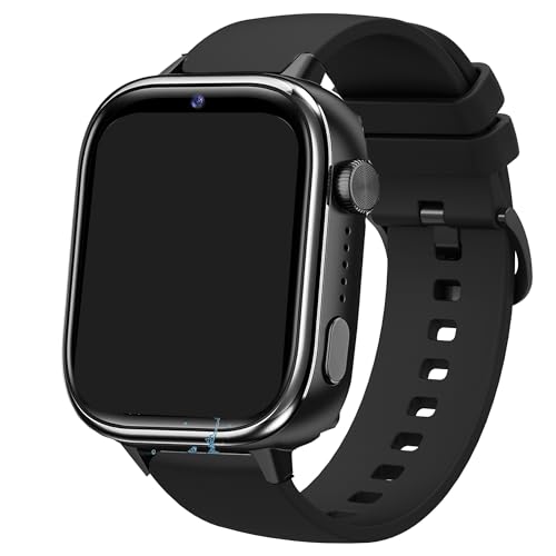 Blueshaweu 18mm armband Kompatibel für AKUMAKA 4G Kinder Smartwatch T40, Sport Silikon Armbänder Kompatibel mit AKUMAKA T40 /Minilandia T40/SWGOTA T40 /TotsyFun T40 Kinder Smartwatch (schwarz) von Blueshaweu