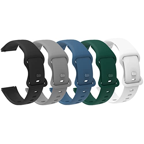 Blueshaweu Armband Kompatibel Für HOLALEI Smartwatch 2.01 Zoll ZL80, weiche Sport Silikon Ersatz Uhrenarmband Für HOLALEI ZL80 Smartwatch (5 Pack-B) von Blueshaweu