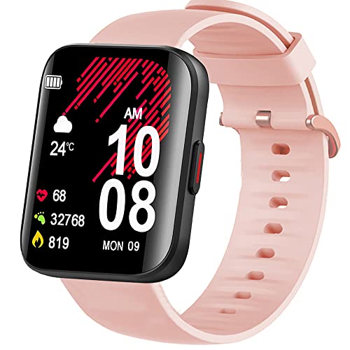 Blueshaweu Armband Kompatibel Für Kuizil Smartwatch 1.69", Silikon Classic Ersatz Uhrenarmband Für Kuizil Smartwatch K21 (Rosa) von Blueshaweu