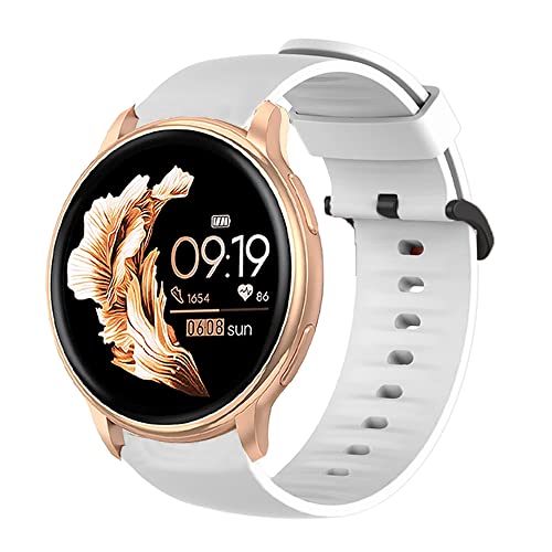 Blueshaweu Armband Kompatibel Für Nemheng 1.32 Zoll Smartwatch N33, Sport Silikon Classic Ersatz Uhrenarmband Für Nemheng N33 Smartwatch (weiß) von Blueshaweu