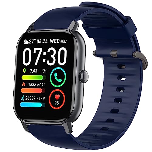 Blueshaweu Armband Kompatibel Für P66D Smartwatch 1,85'', Sport Silikon Ersatz Uhrenarmband Für Aptkdoe P66D / Dotn P66D / Ddidbi P66D Smartwatch 1.85 Zoll (blau) von Blueshaweu