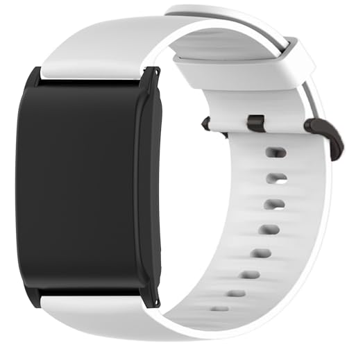 Blueshaweu Armband und Schutzhülle Kompatibel mit WHOOP 4.0, Silikon Ersatz Uhrenarmband mit hülleKompatibel für WHOOP 4.0 (weiß) von Blueshaweu