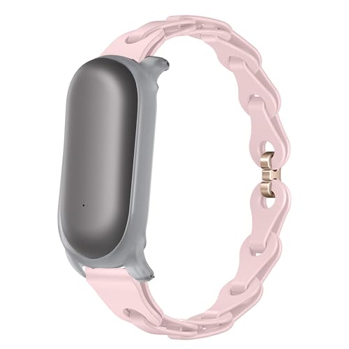 Blueshaweu Damen Armband Kompatibel mit PLAUD NotePin Sprachrekorder, Schlank Einkettiges Elegant Silikon Ersatz Armband Kompatibel Für PLAUD NotePin KI-Sprachrekorder (Rosa) von Blueshaweu