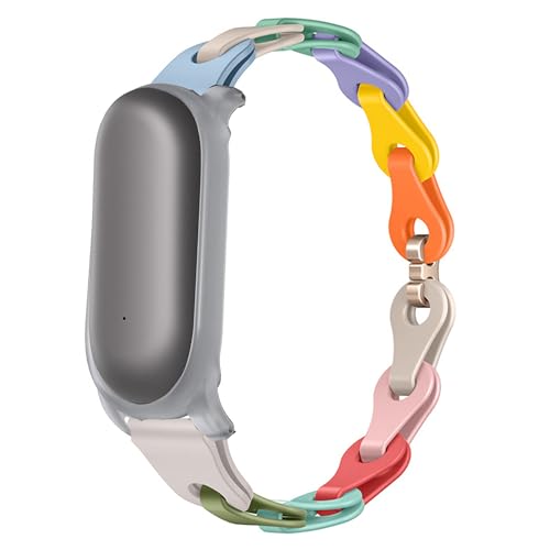Blueshaweu Damen Armband Kompatibel mit PLAUD NotePin Sprachrekorder, Schlank Einkettiges Elegant Silikon Ersatz Armband Kompatibel Für PLAUD NotePin KI-Sprachrekorder (farbenfroh) von Blueshaweu